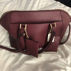 Mossimo Burgundy Purse